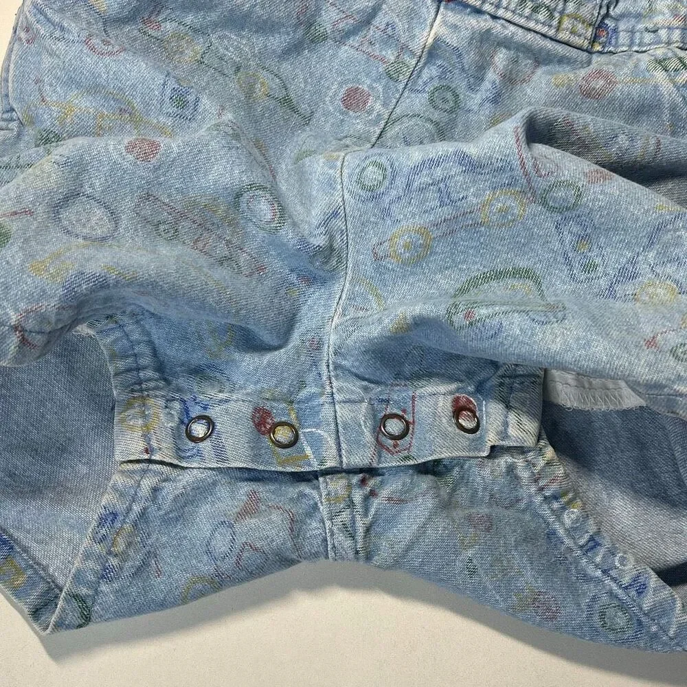 Vintage OshKosh B’Gosh Vestbak Bib Overalls 2T Vehicles